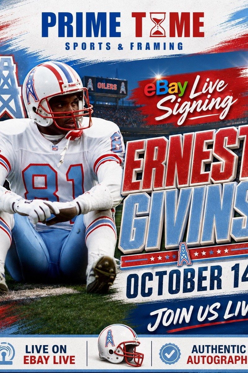 Ernest Givens Mail-in Ticket for Private Signing on 1 Item YOU WILL NOT MEET Ernest Givens