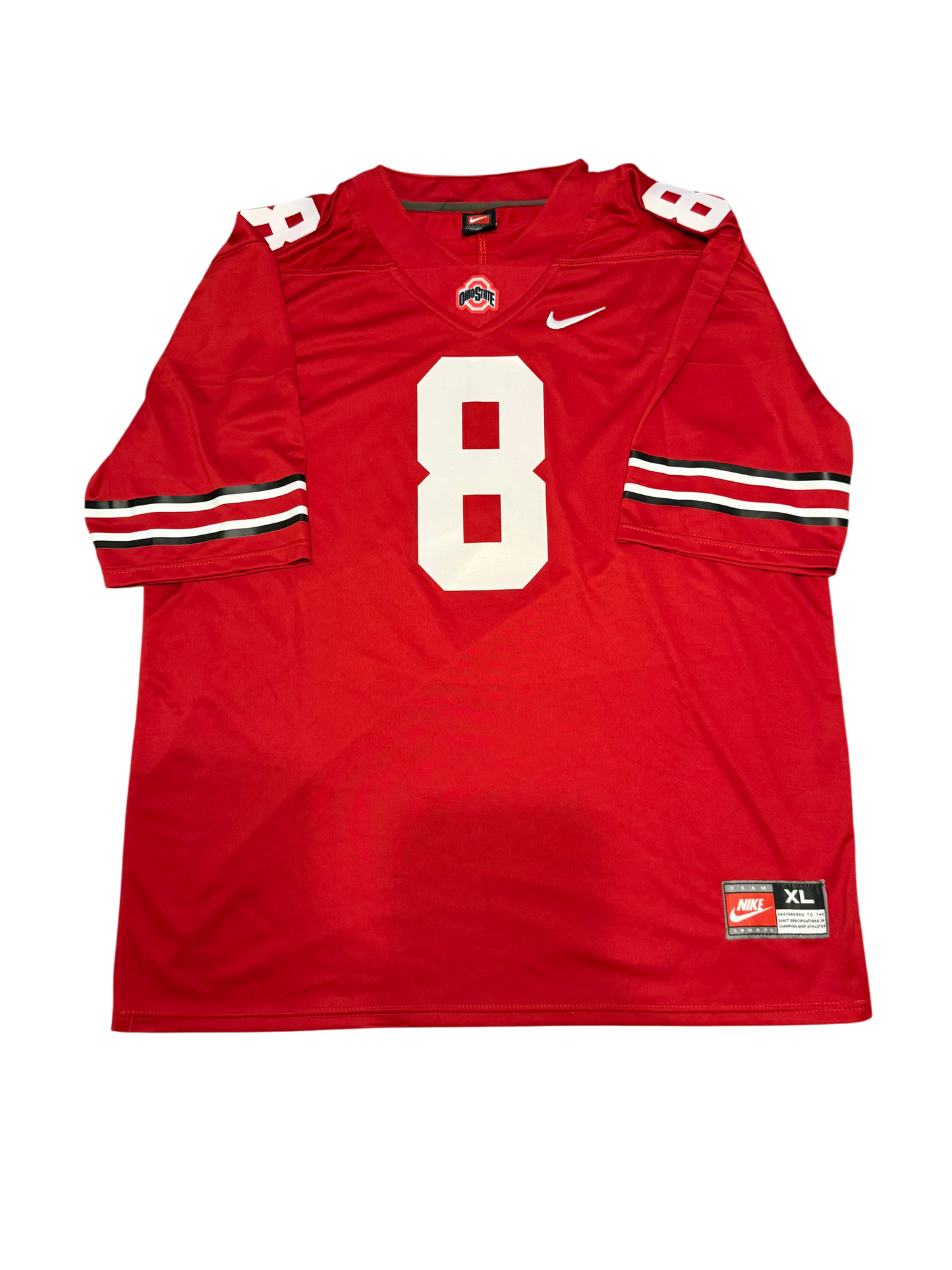 Arvell Reese Signed Autographed Ohio State Buckeyes Red Jersey Prime Time Witness COA