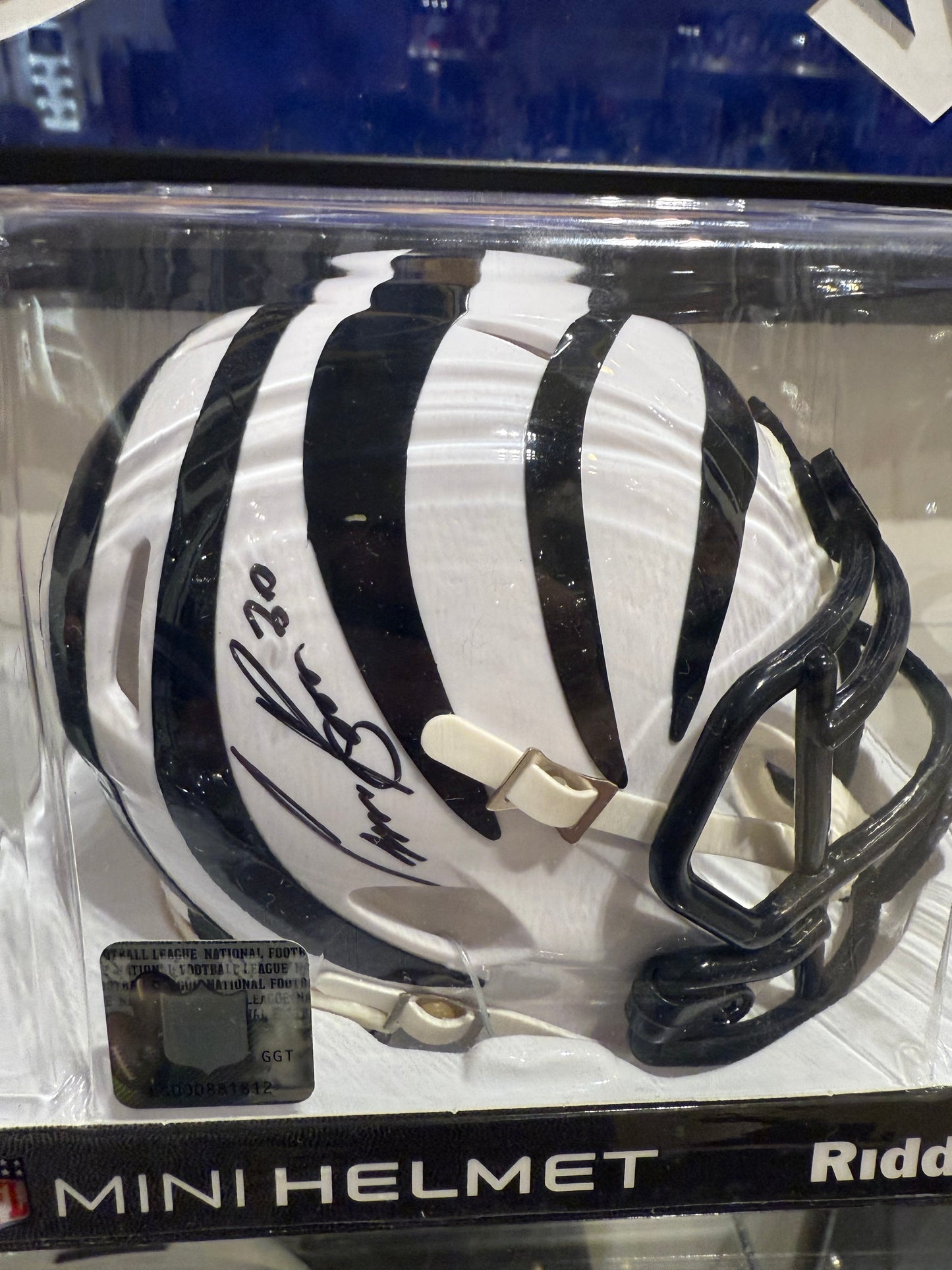 Cincinnati Bengals Chase Brown Signed Autographed Mini Helmet BAS COA