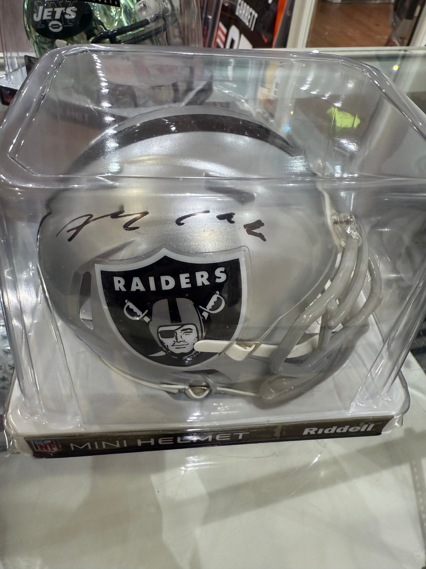 Las Vegas Raiders Max Crosby Signed Autographed Mini Helmet BAS COA
