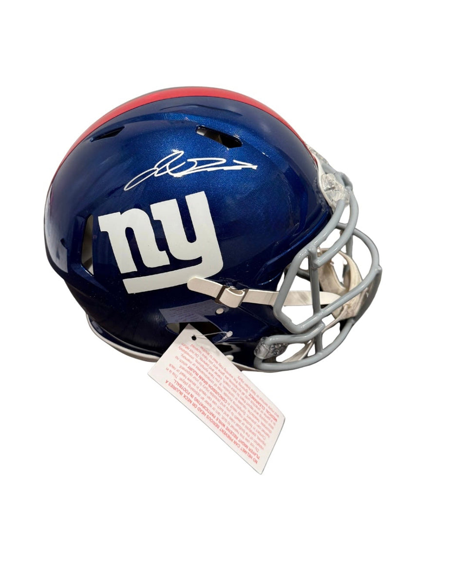 Jaxson Dart Signed Autographed Giants Speed Authentic Helmet