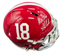 Load image into Gallery viewer, ALABAMA CRIMSON TIDE NICK SABAN SIGNED NCAA SPEED AUTHENTIC HELMET INSCRIBED “Roll Tide” Beckett COA