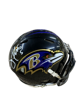 Load image into Gallery viewer, Baltimore Ravens Hand Signed Autographed Mini Helmet JSA COA