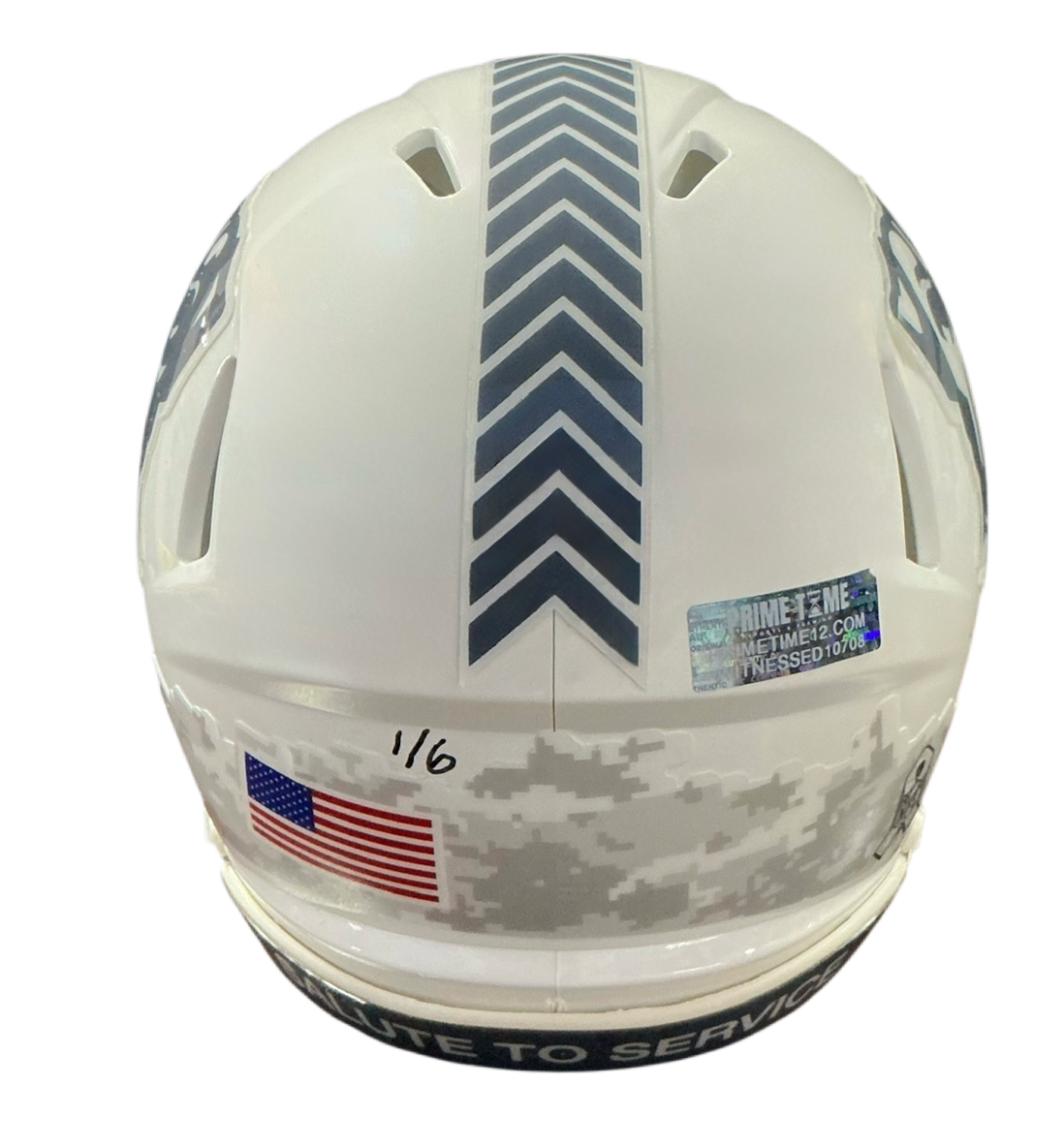 Carson Schwesinger Signed Autographed Cleveland Browns Salute To Service White Mini Helmet LIMITED EDITION #’d to only 6 SIGNED IN PINK PAINT PEN includes COA