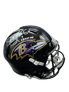 Baltimore Ravens Joe Flacco Hand Signed Autographed Full Size Replica Helmet “Super Bowl MVP XLVII” Inscription JSA COA