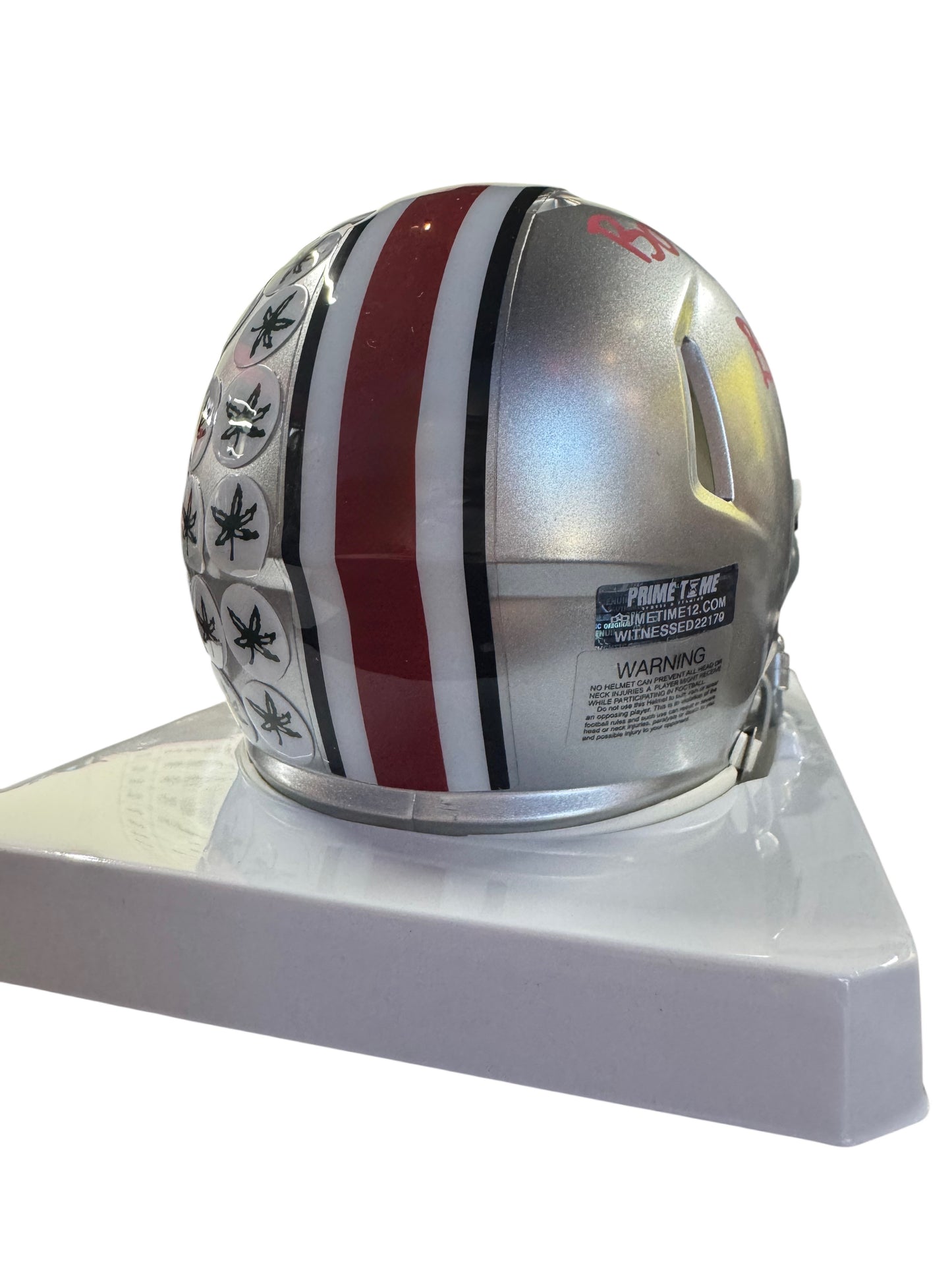 Bo Jackson Signed Autographed Ohio State Mini Helmet With Inscription THESE ARE EXTREMELY LIMITED Prime Time Witness COA
