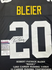 Pittsburgh Steelers Rocky Bleier Hand Signed Autographed Custom Stat Jersey JSA COA