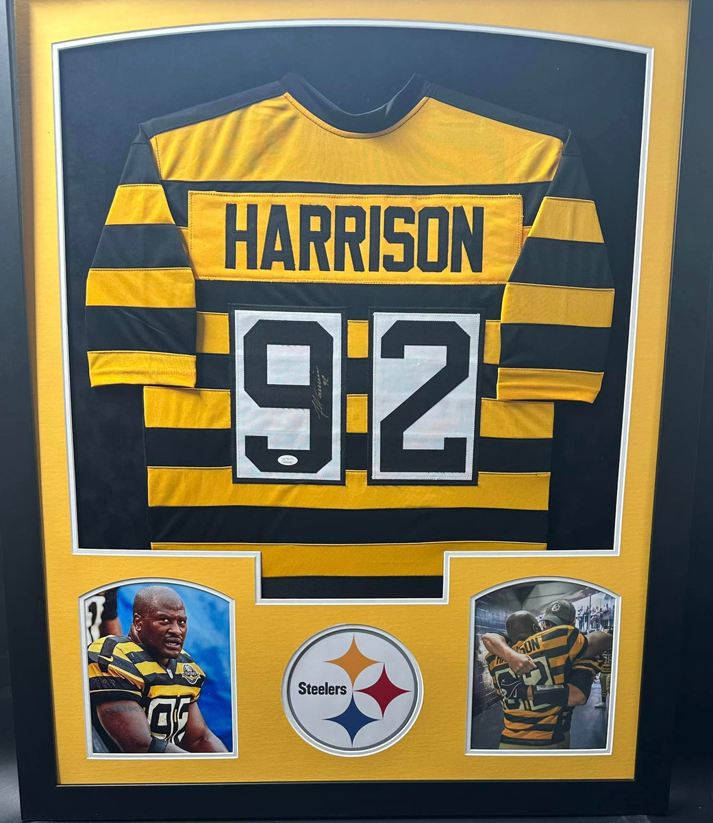 Pittsburgh Steelers James Harrison Signed Bumblebee Jersey Framed
