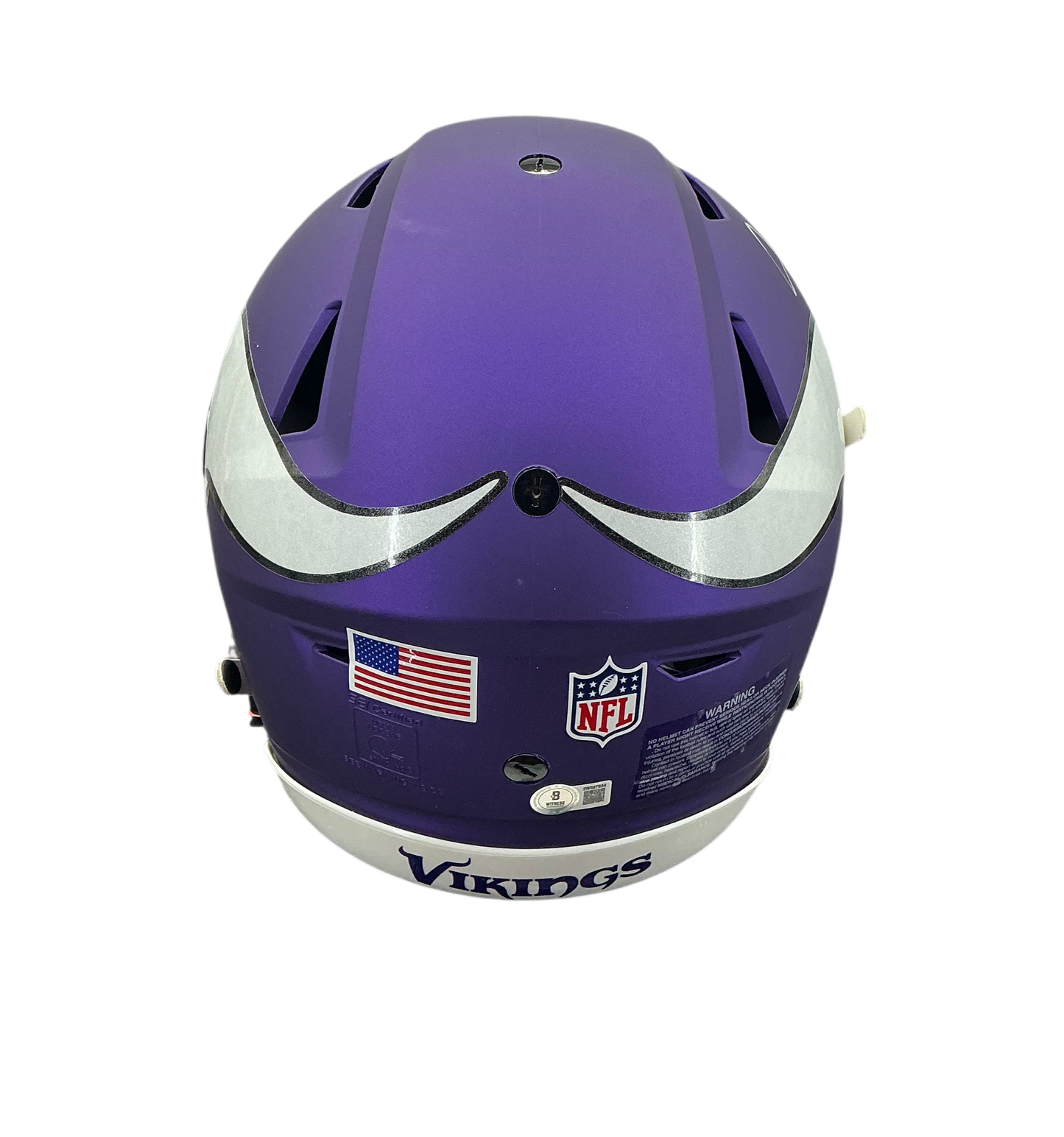 Justin Jefferson Signed Autographed Minnesota Vikings Full Size Authentic Speed Flex Helmet Beckett COA