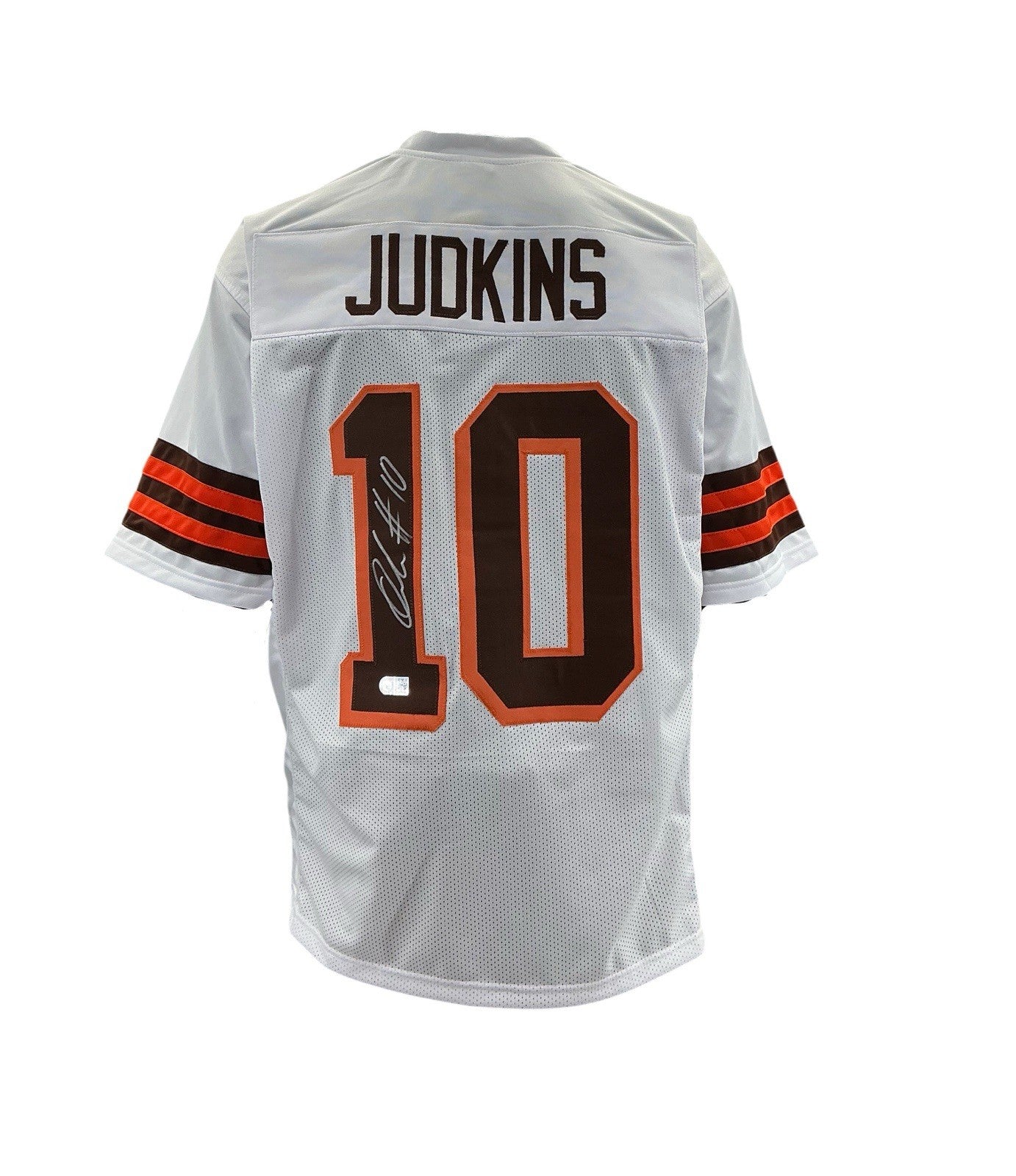 Quinshon Judkins Signed Autographed Browns White Custom Jersey Swau COA