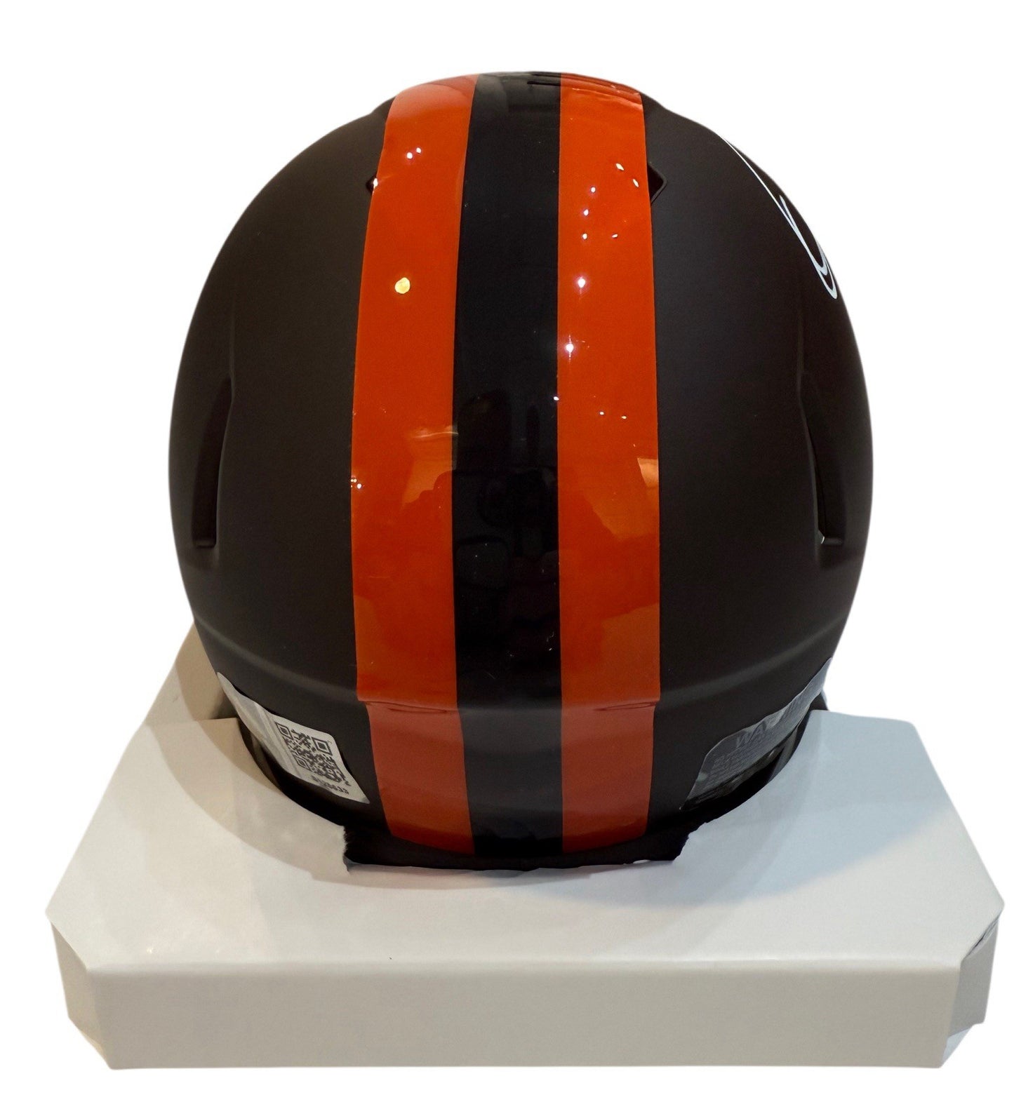 Quinshon Judkins Signed Autographed Browns Alpha Dawg Mini Helmet Swau COA