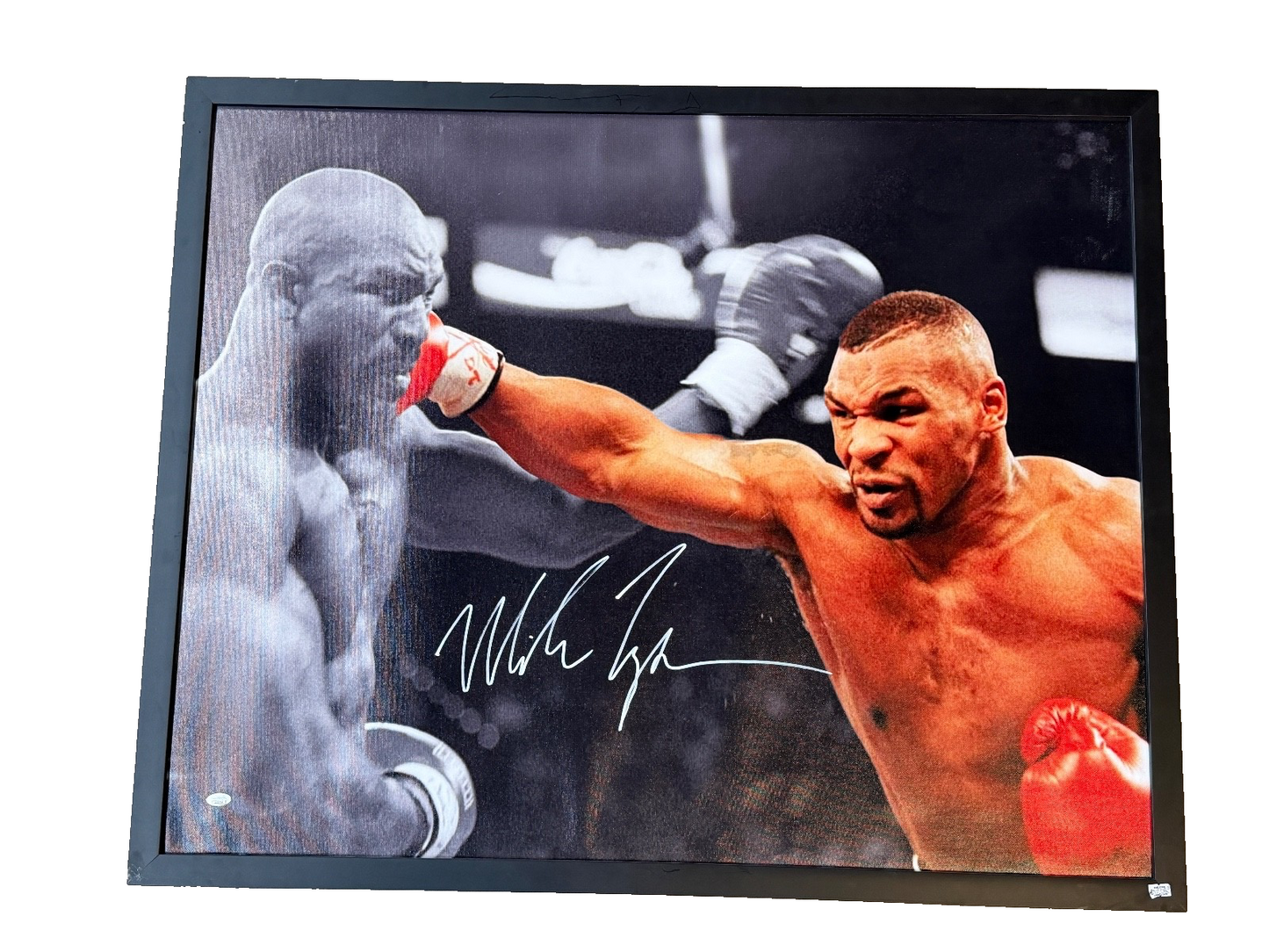 Mike Tyson Autographed Signed Framed Photo 42x34 JSA COA