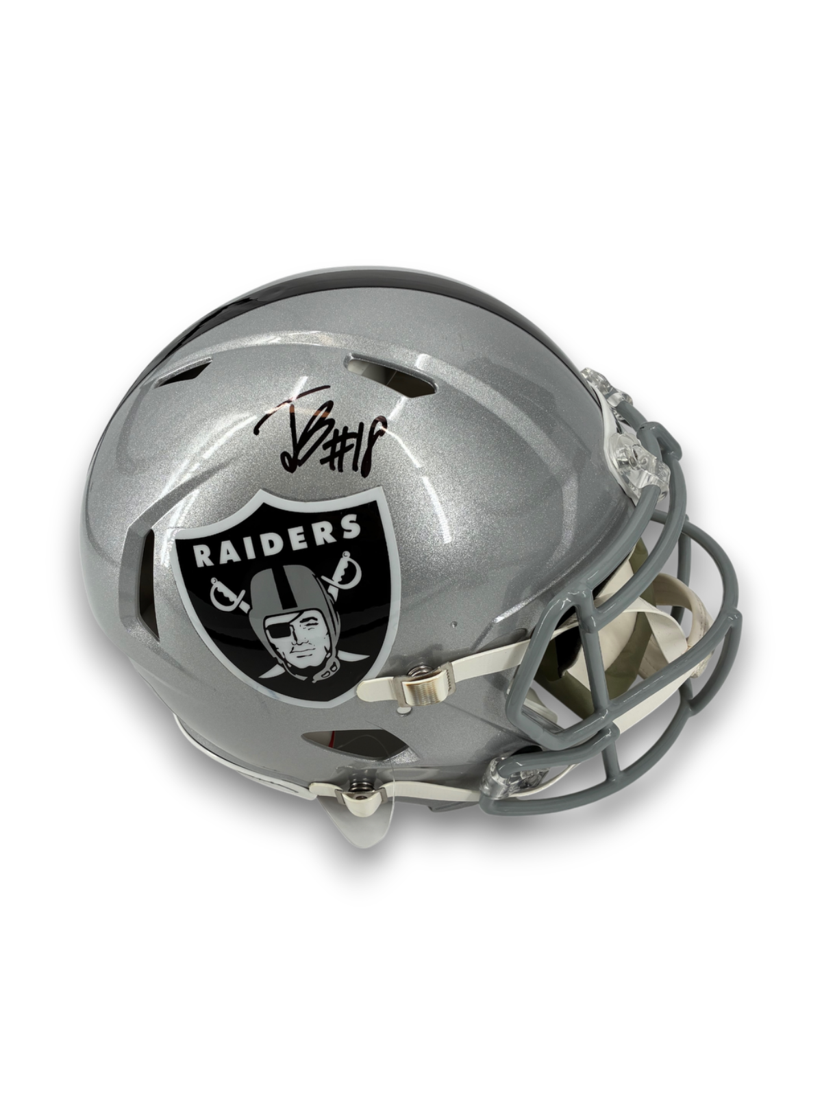 autograph football helmets Autographed Jack Bech Las Vegas Raiders Riddell Speed Authentic Helmet 13 Fishing Concept Z Take your New England Number of Patches:4 Patches 23current