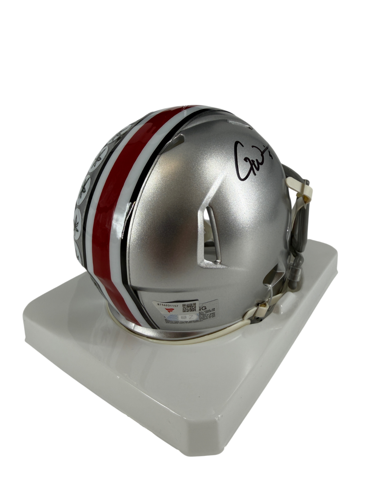 Garrett Wilson Signed Autographed Buckeyes Mini Helmet Fanatics Authentic