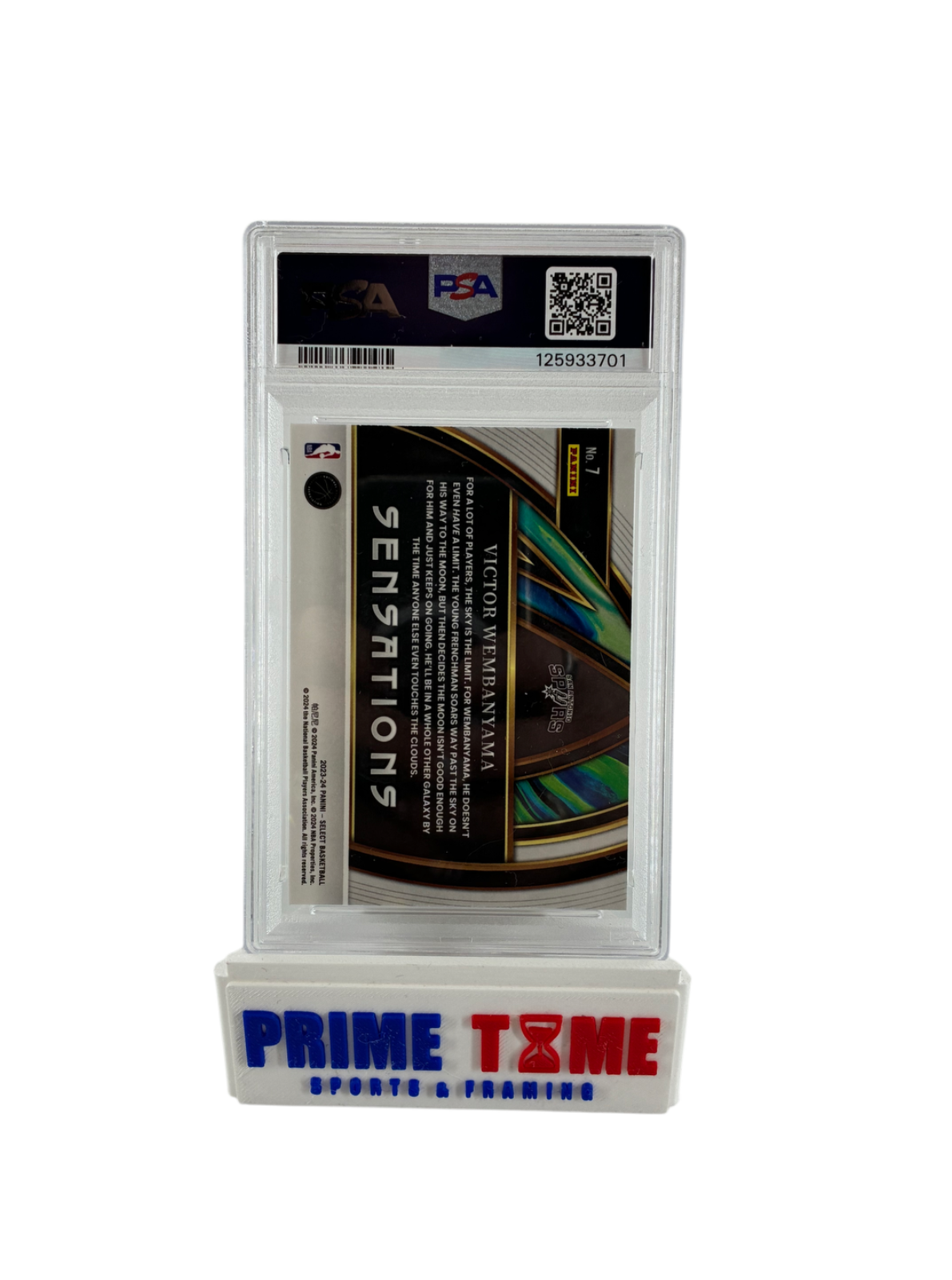 Victor Wembanyama Spurs 2023 Panini Select Sensations #7 PSA 10 GEM