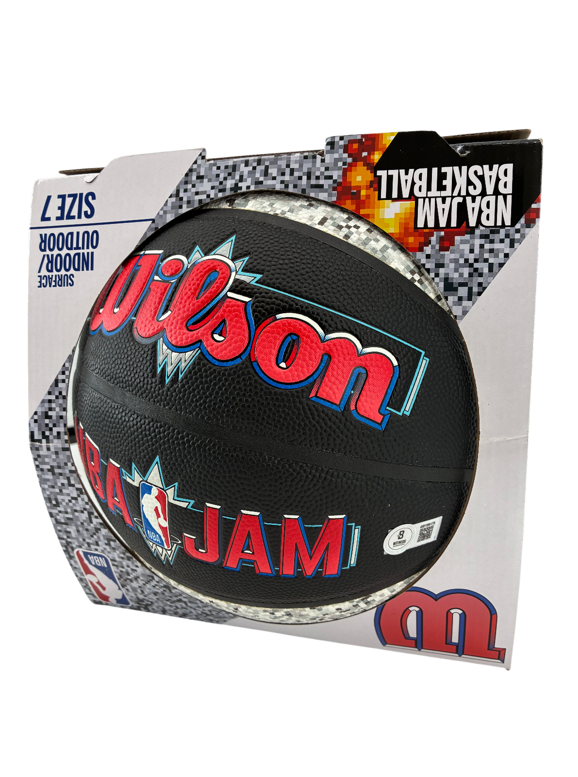 Shawn Kemp Signed Autographed "Reign Man" Inscription NBA Jam Basketball BAS COA