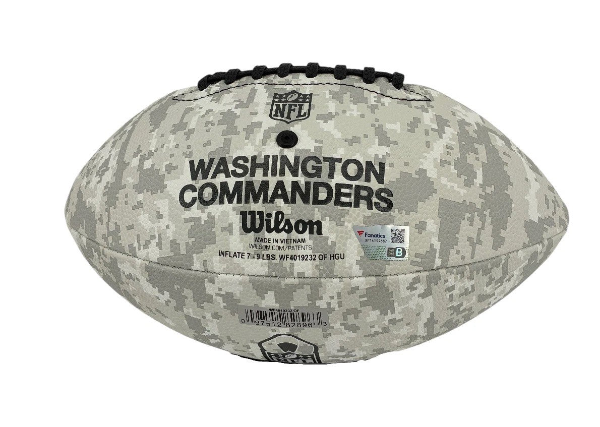 Jayden Daniels Signed Autographed Commanders Football Salute Service Fanatics