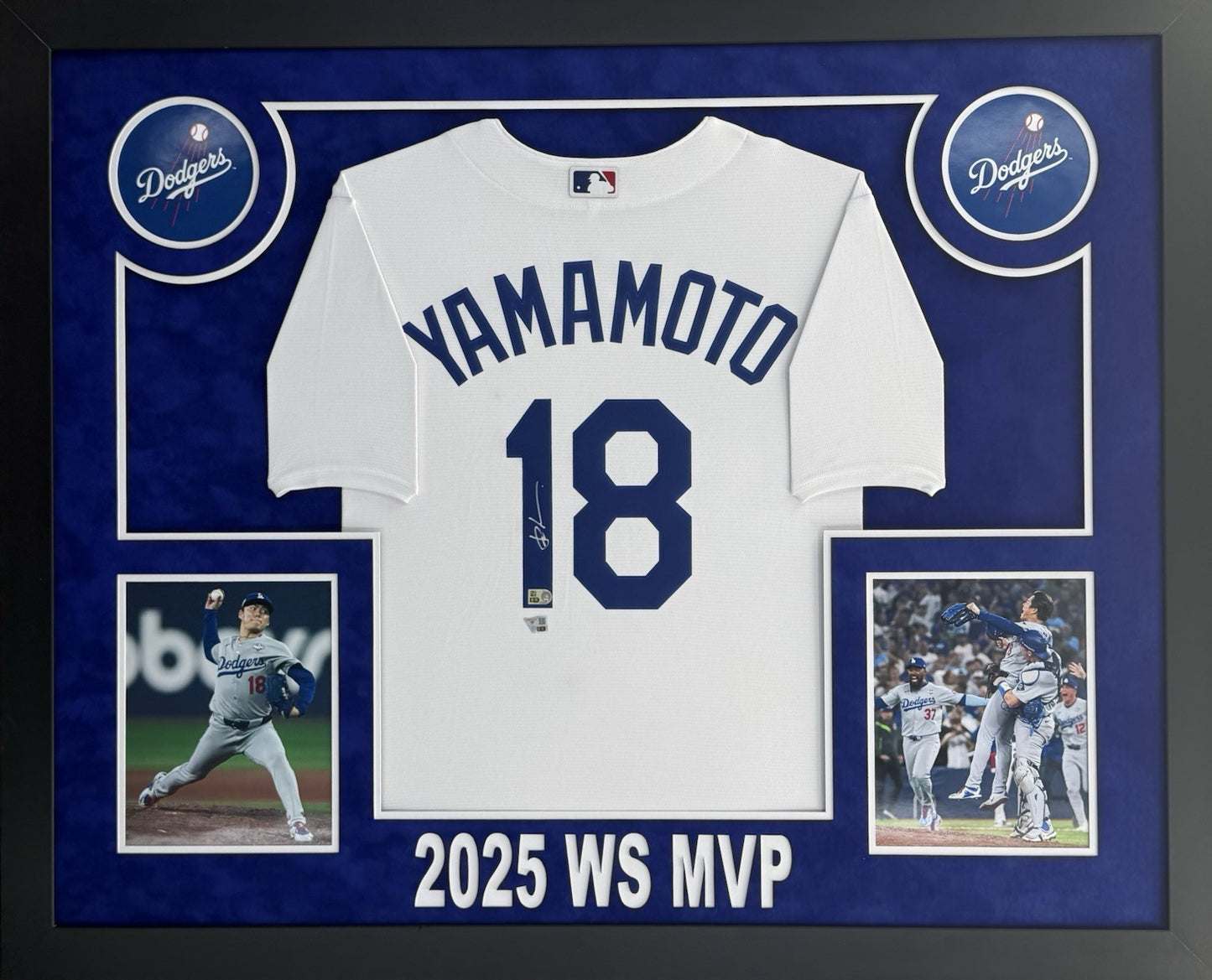 Yoshinobu Yamamoto Signed Autographed Dodgers Jersey Custom Framed Fanatics COA