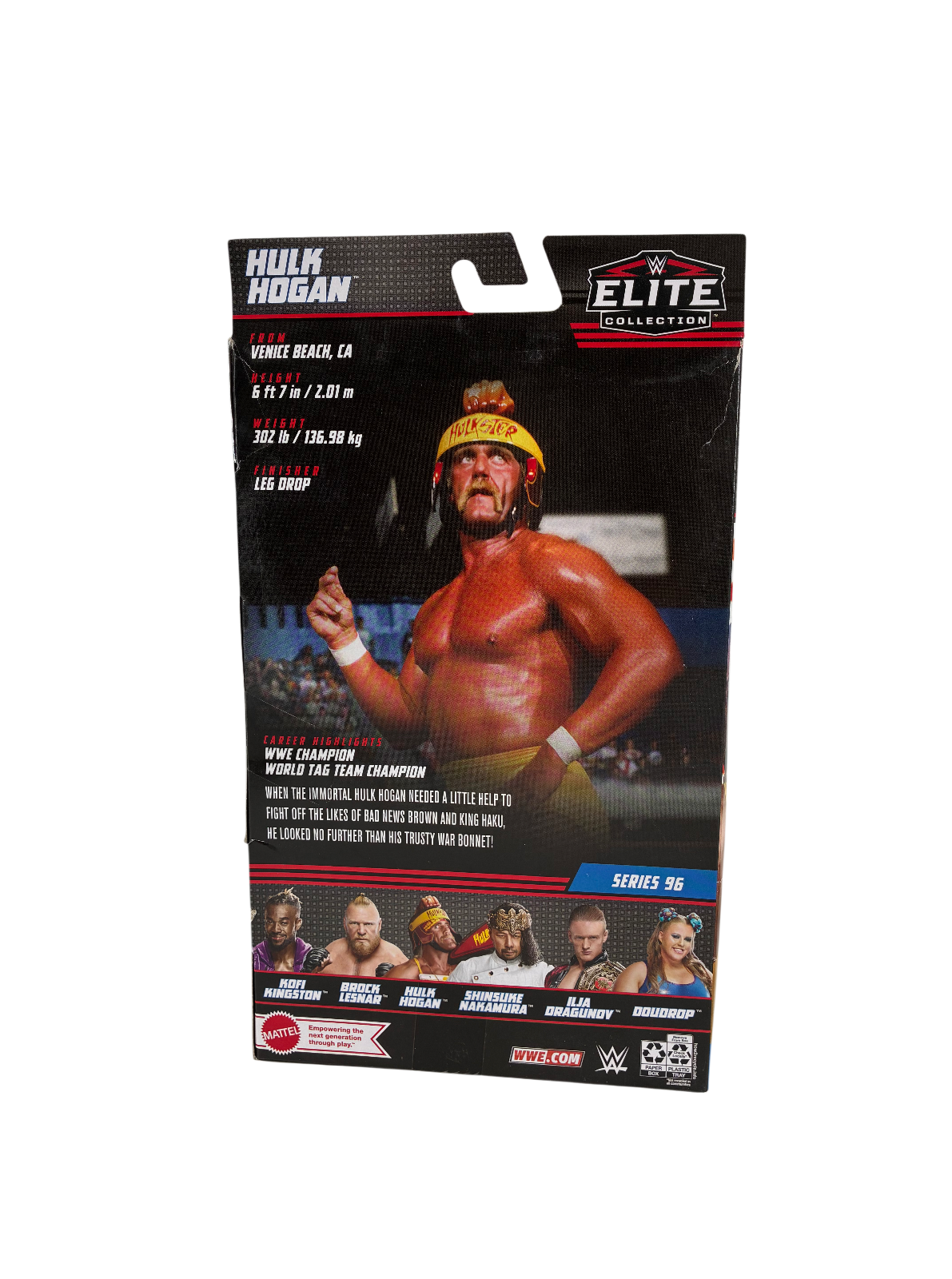 Hulk Hogan Signed Autographed Elite Action Figure Series 96 Fanatics Authentic