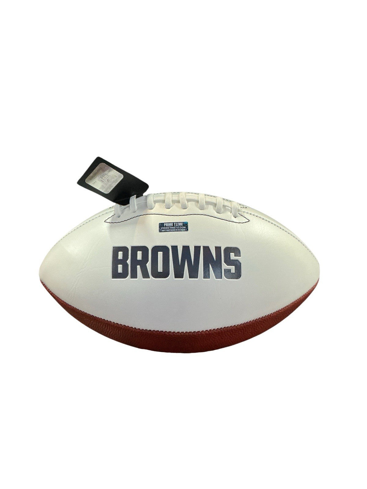 CARSON SCHWESINGER SIGNED AUTOGRAPHED BROWNS LOGO FOOTBALL COA