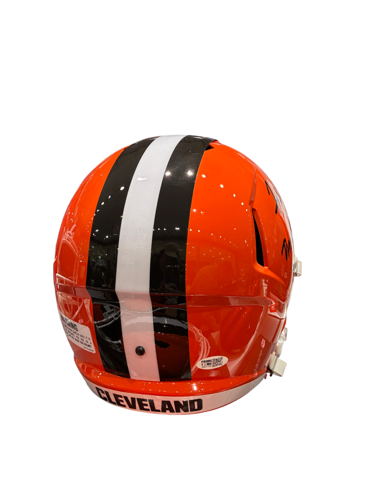 Harold Fannin Jr Signed Autographed Browns Speed Replica Helmet Prime Time
