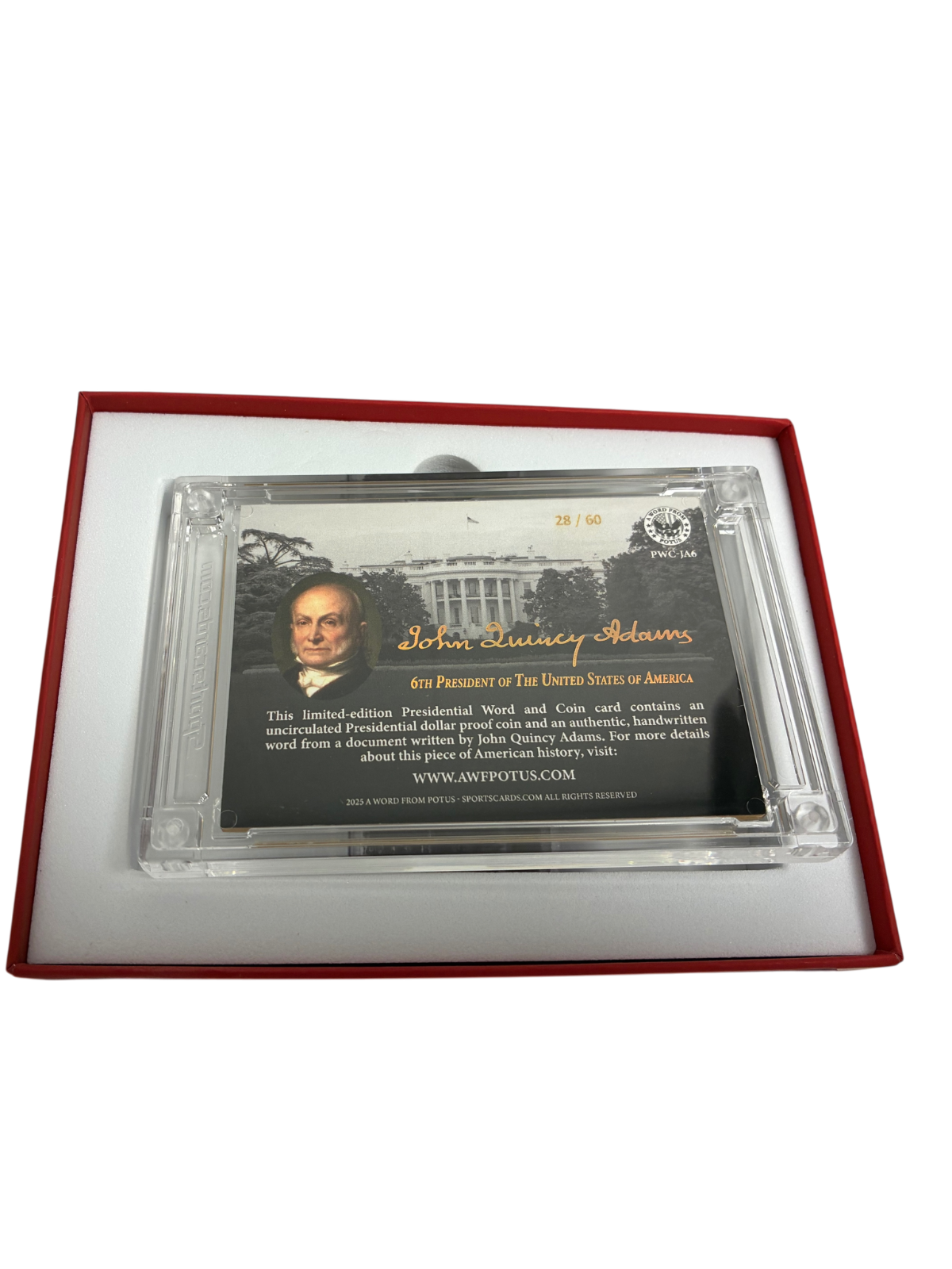 2025 Word From Potus John Adams Coin And Written Word