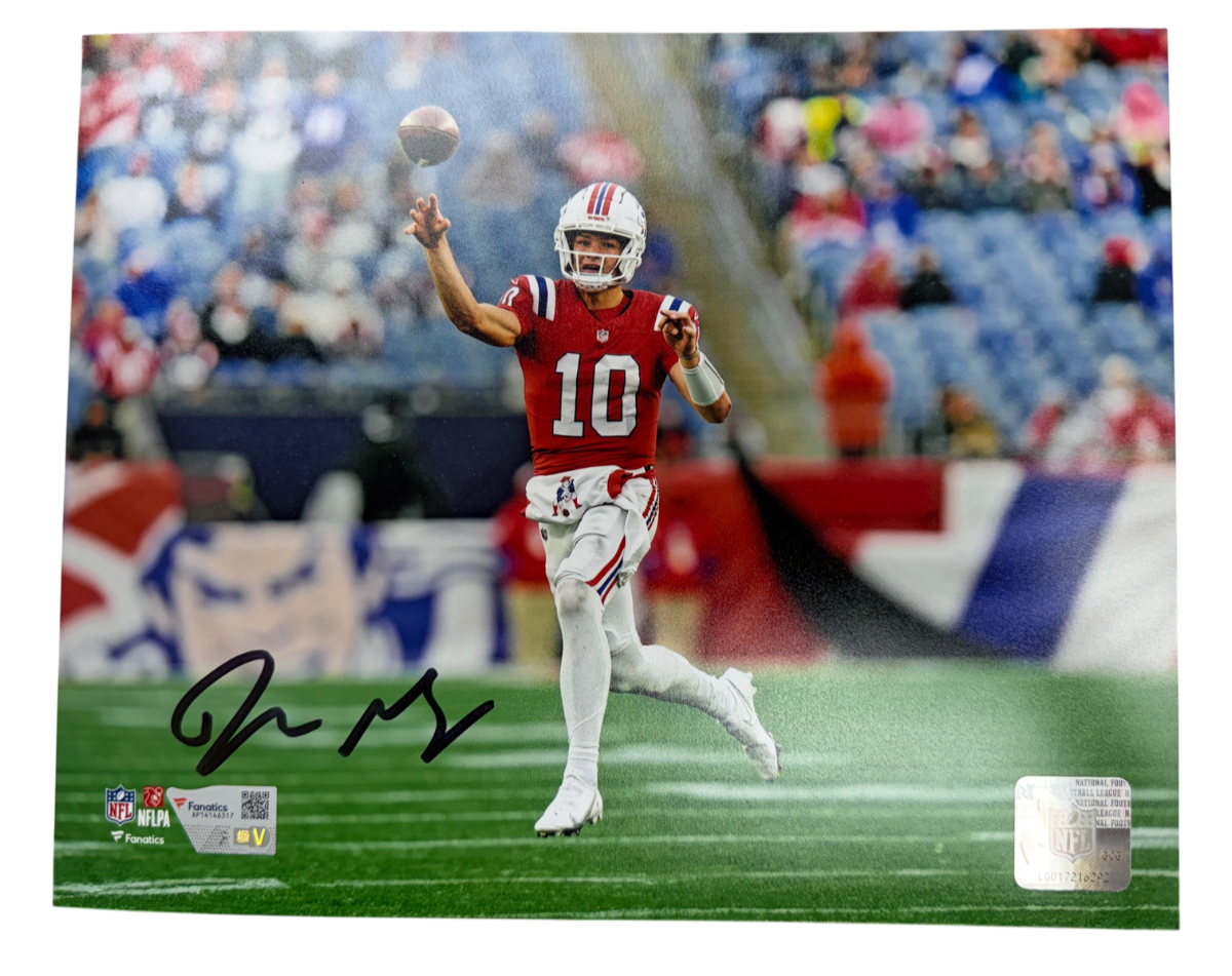 Drake Maye Signed Autographed Patriots 8x10 Photo Fanatics Authentic