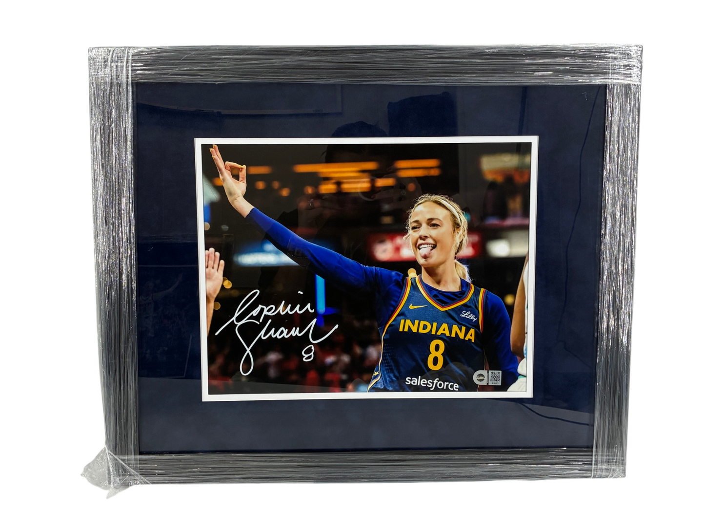 Sophie Cunningham Signed Autographed Fever 11x14 Custom Framed Photo SWAU COA