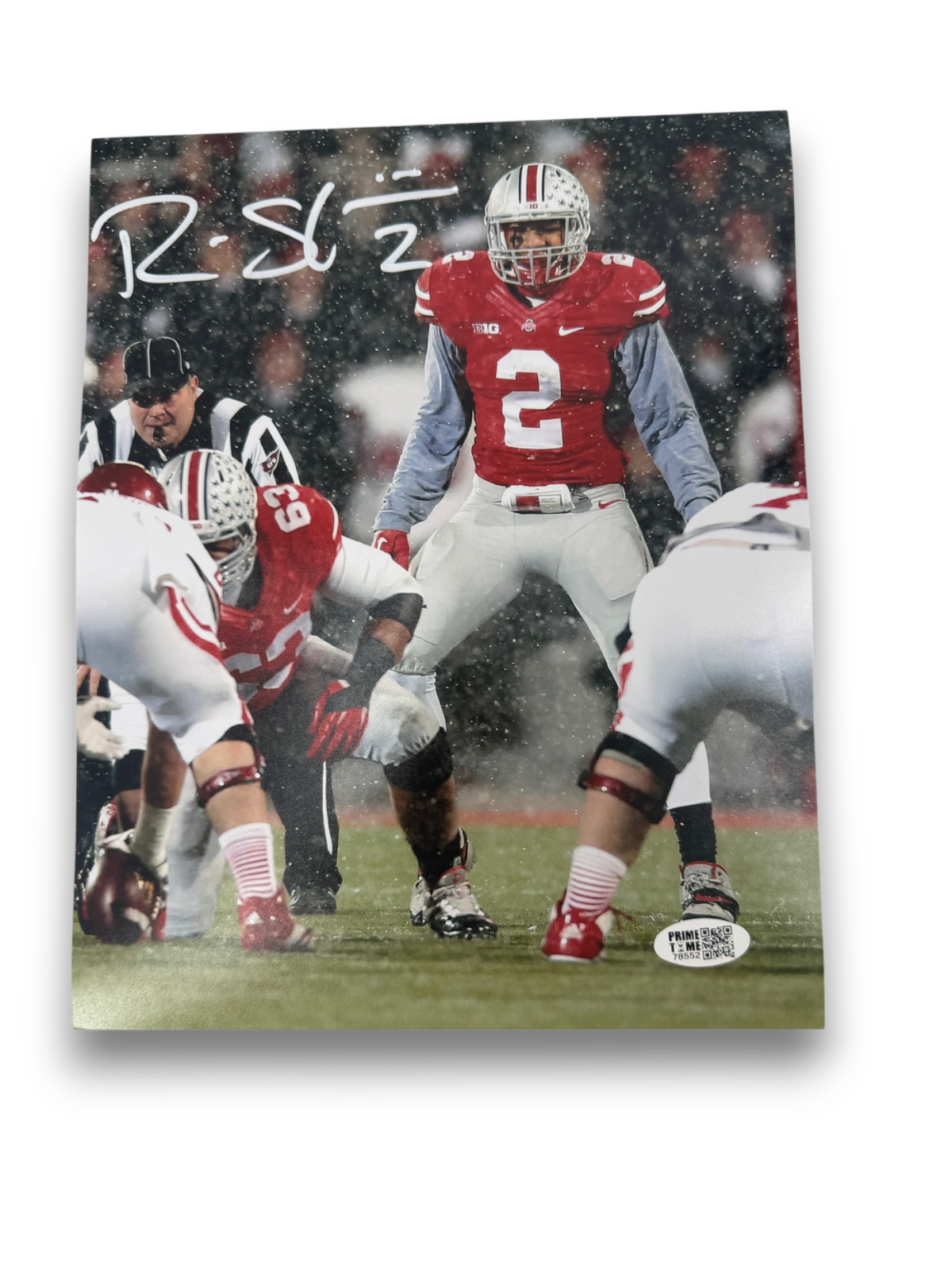 Ryan Shazier Signed Autographed Buckeyes 8x10 Photo Prime Time Witness