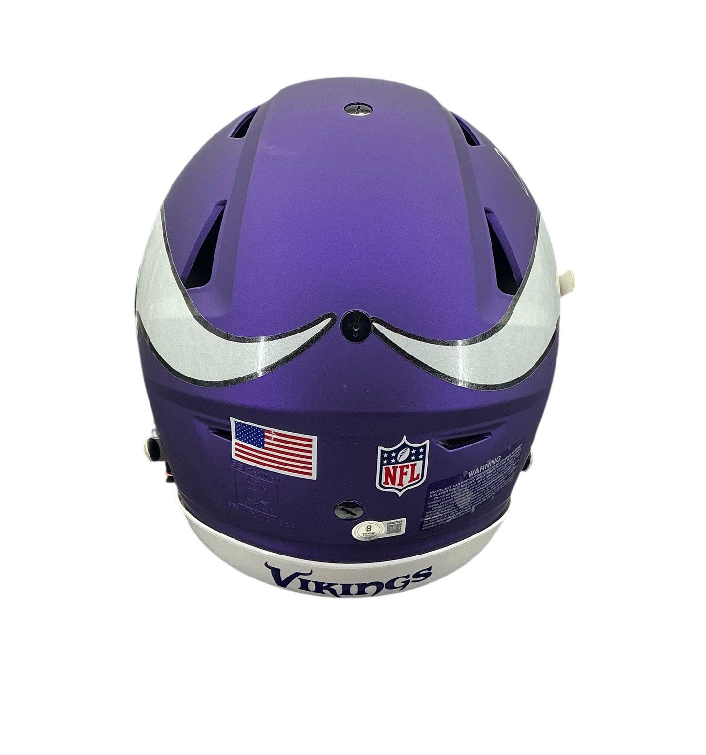 Justin Jefferson Signed Autographed Vikings Speed Flex Authentic Helmet Beckett