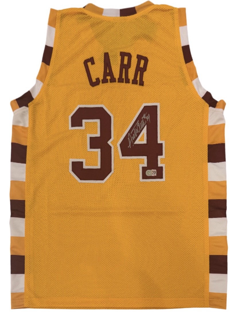 Cleveland Cavaliers Austin Carr Hand Signed Autographed Custom Yellow Jersey with Swau COA
