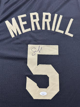 Load image into Gallery viewer, Cleveland Cavaliers Sam Merrill Hand Signed Autographed Custom Jersey JSA COA