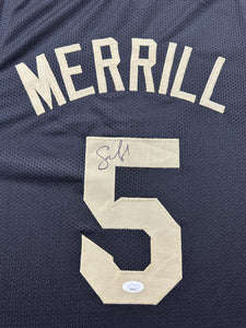 Cleveland Cavaliers Sam Merrill Hand Signed Autographed Custom Jersey JSA COA