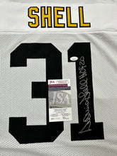 Load image into Gallery viewer, Pittsburgh Steelers Donnie Shell Hand Signed Autographed Custom Jersey HOF 20 Inscription JSA COA