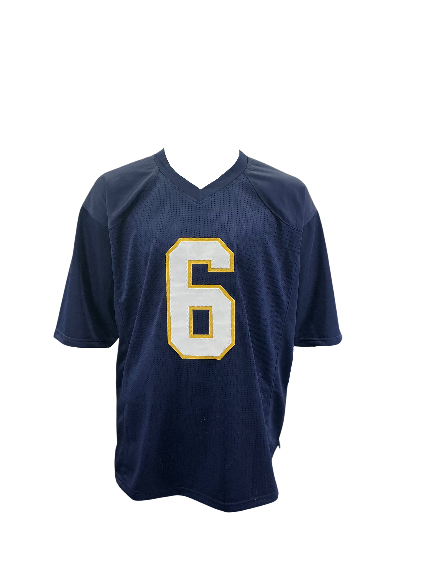 Jeremiah Owusu - Korahmoah Autographed Notre Dame Custom Navy Jersey with Prime Time Witness COA