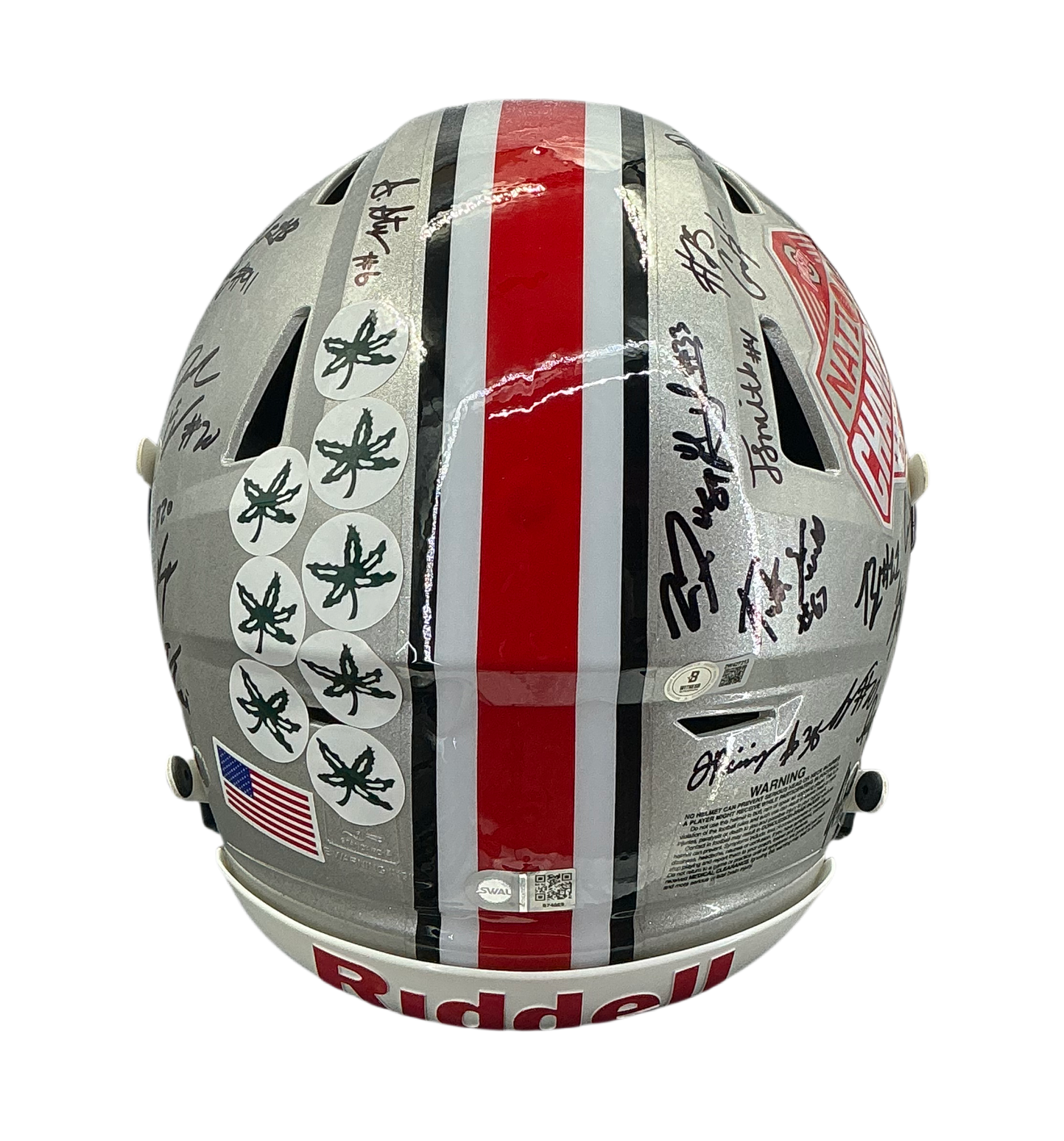 2024 The Ohio State Buckeyes National Champions Team Signed Authentic Speed Flex Full Size Helmet BAS, Swau COA