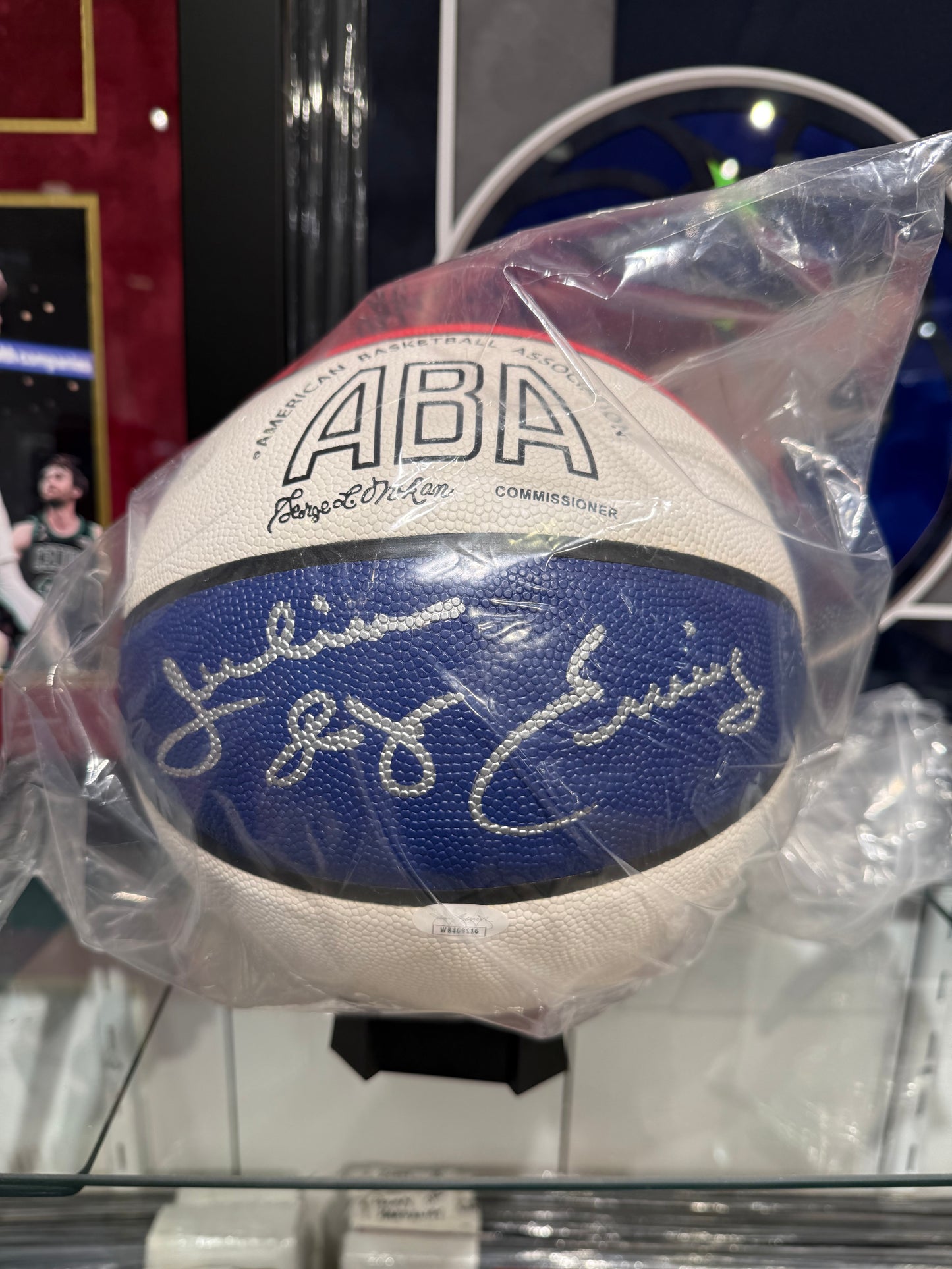 Philadelphia 76ers Julius Erving Dr. J Hand Signed Autographed Authentic ABA Basketball JSA COA