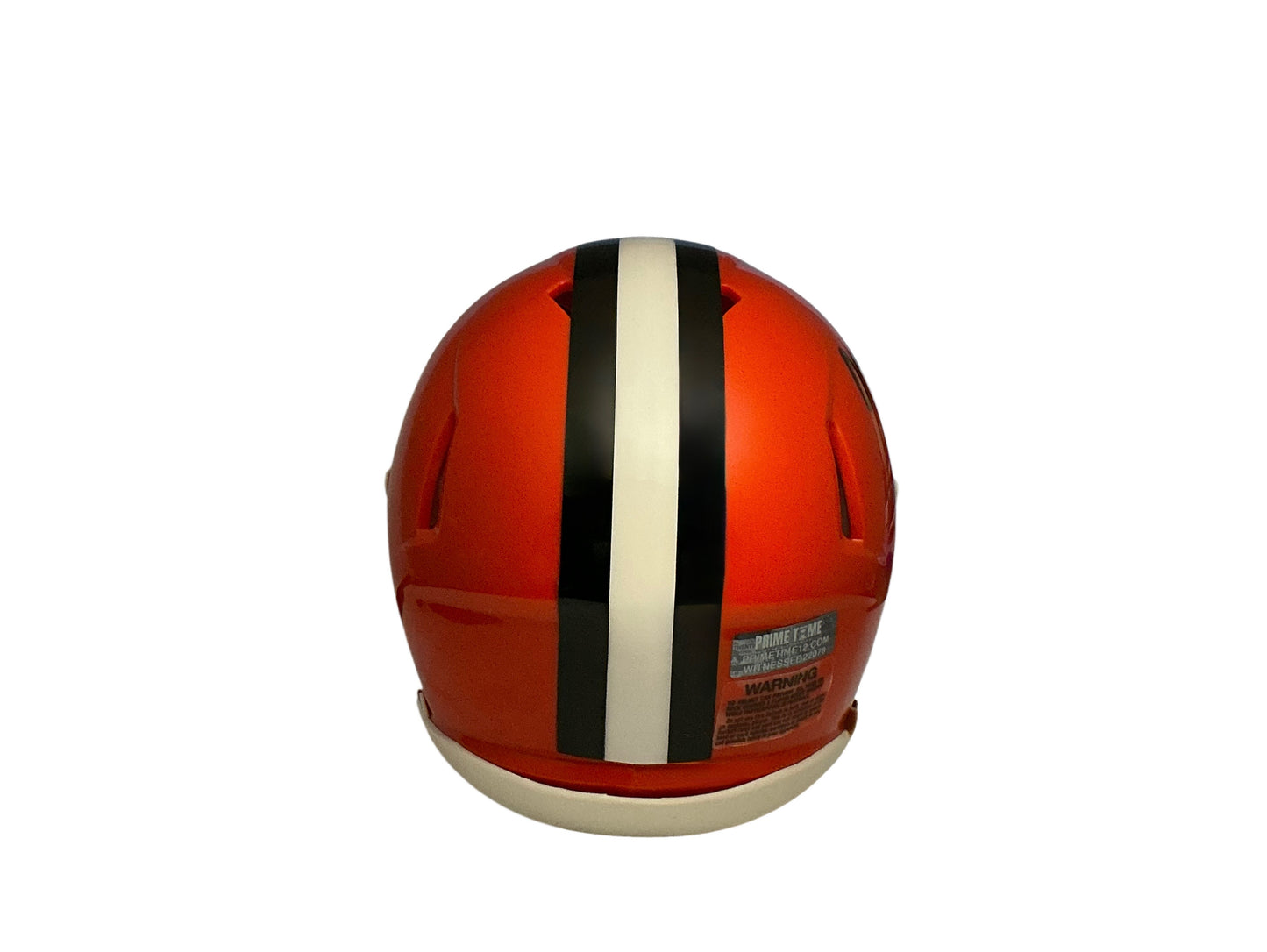 Ozzie Newsome Signed Autographed Cleveland Browns Orange Mini Helmet Signed in Black with HOF99 Inscription includes COA