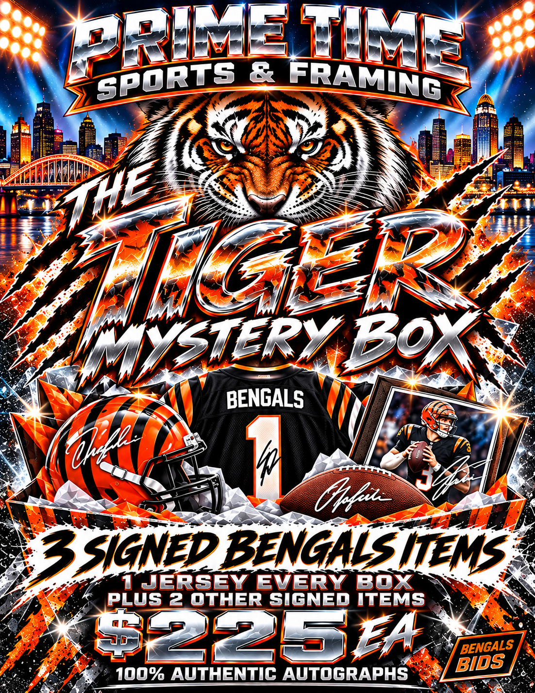 Cincinnati Bengals “The Tiger” Mystery Box