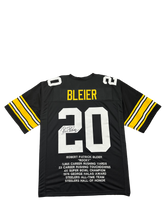 Load image into Gallery viewer, Pittsburgh Steelers Rocky Bleier Hand Signed Autographed Custom Stat Jersey JSA COA