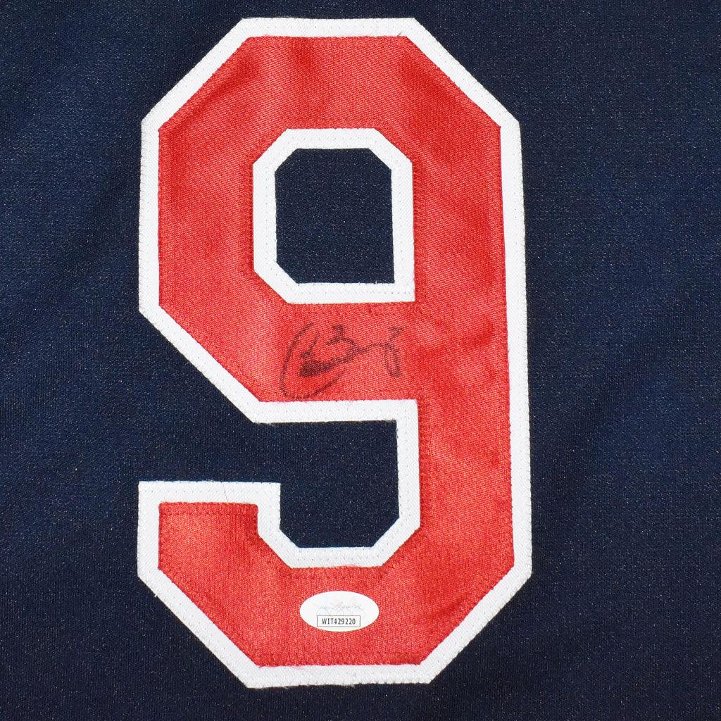 Cleveland Indians Carlos Baerga Hand Signed Autographed Custom Blue Jersey JSA COA