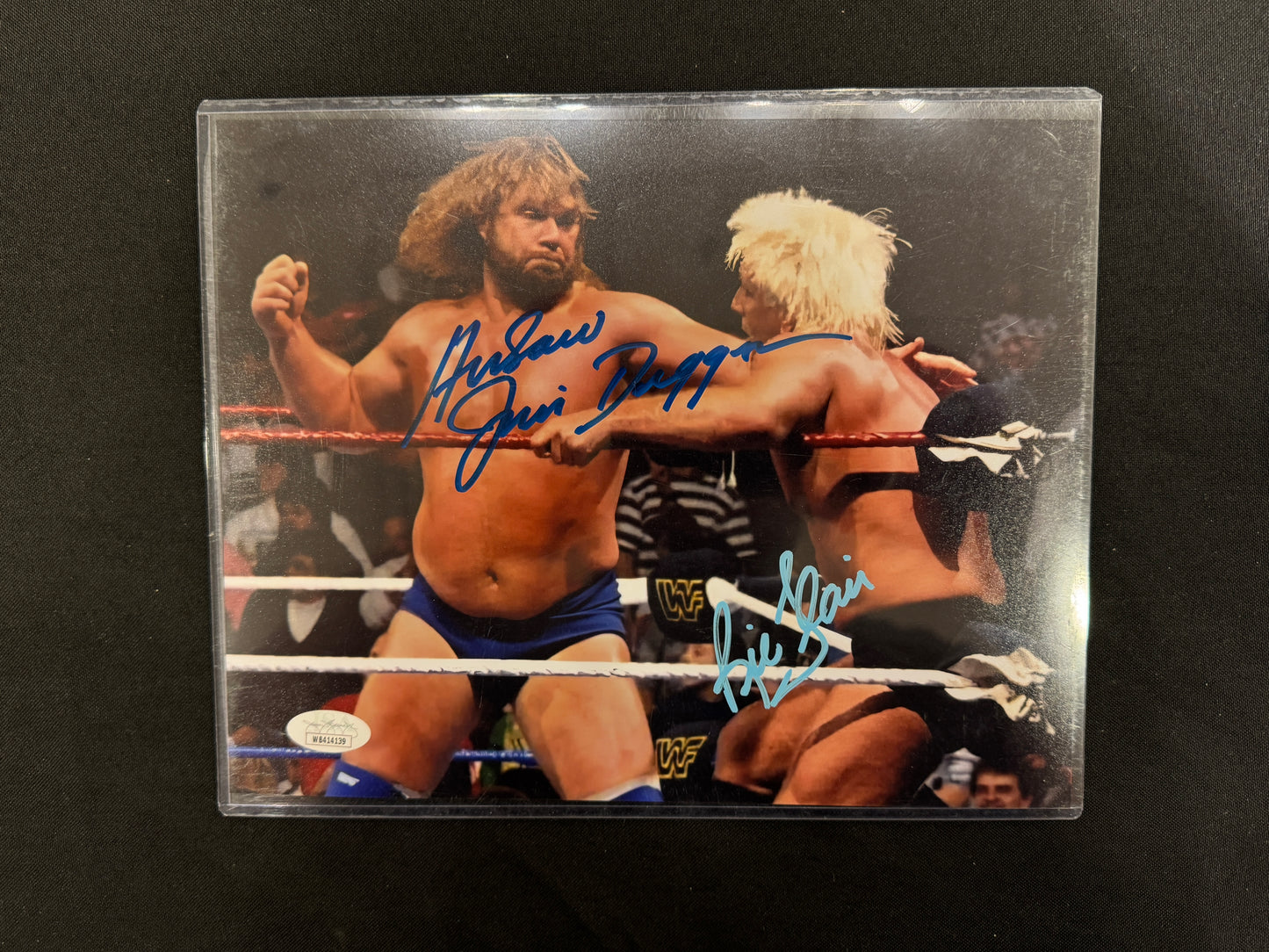 WWE Ric Flair / Hacksaw Jim Duggan Hand Signed Autographed 8x10 Photo JSA COA