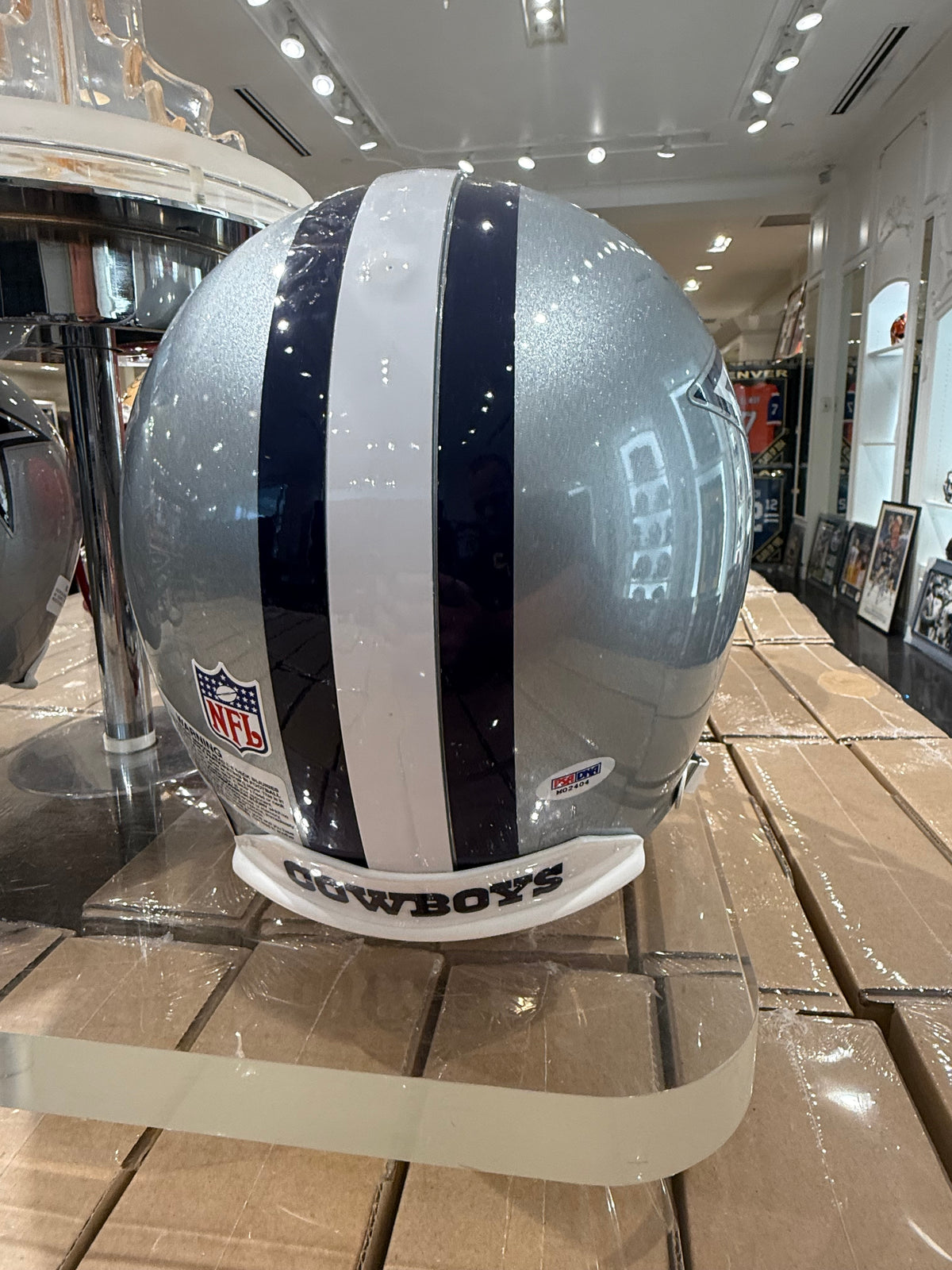 Dallas Cowboys Emmitt Smith Signed Autographed Full Size Helmet PSA COA