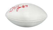 Load image into Gallery viewer, Ohio State Buckeyes Dawand Jones Hand Signed Autographed White Panel Football JSA COA