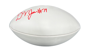 Ohio State Buckeyes Dawand Jones Hand Signed Autographed White Panel Football JSA COA