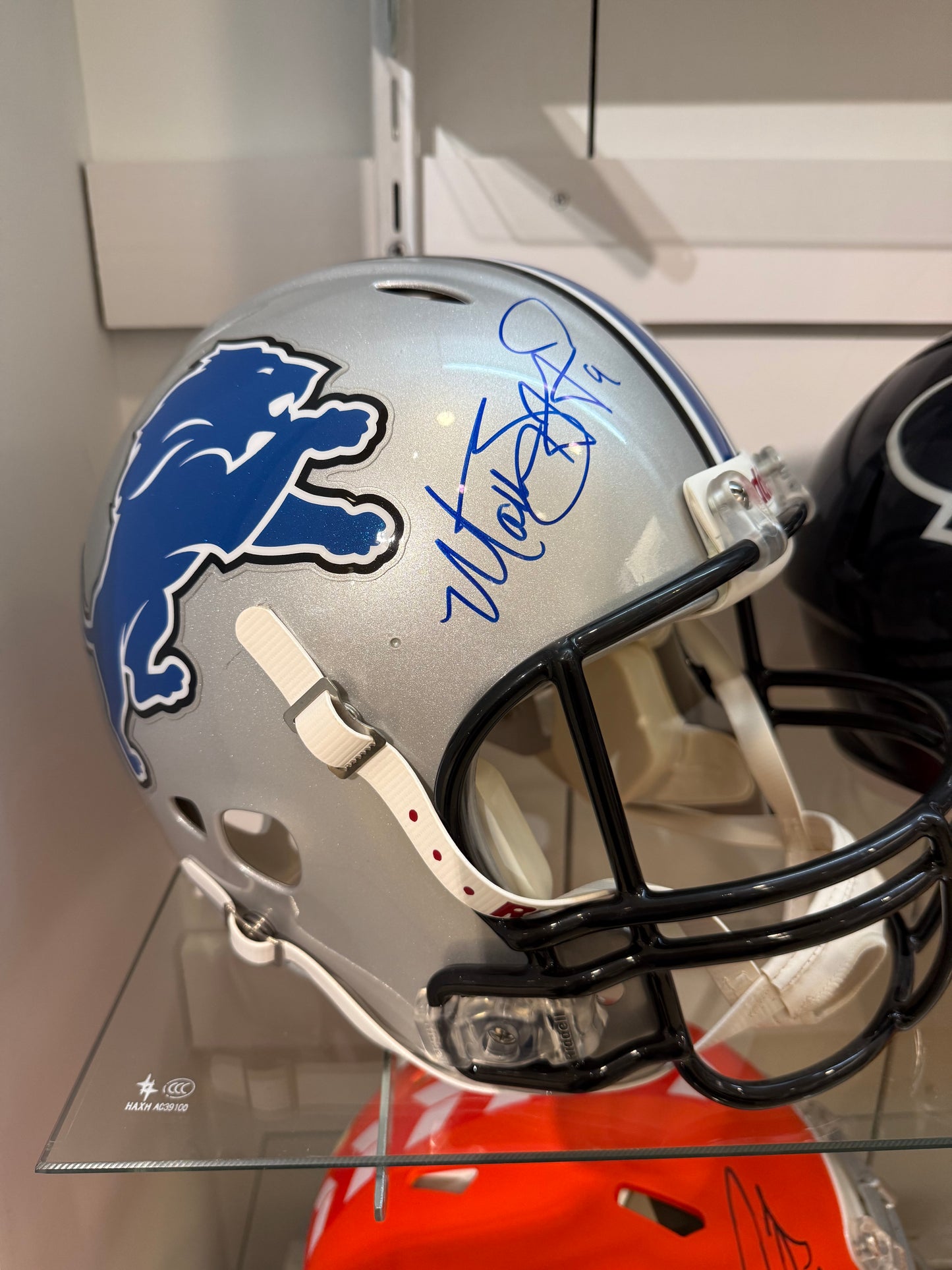 Detroit Lions Matthew Stafford Hand Signed Autographed Full Size Authentic Helmet COA