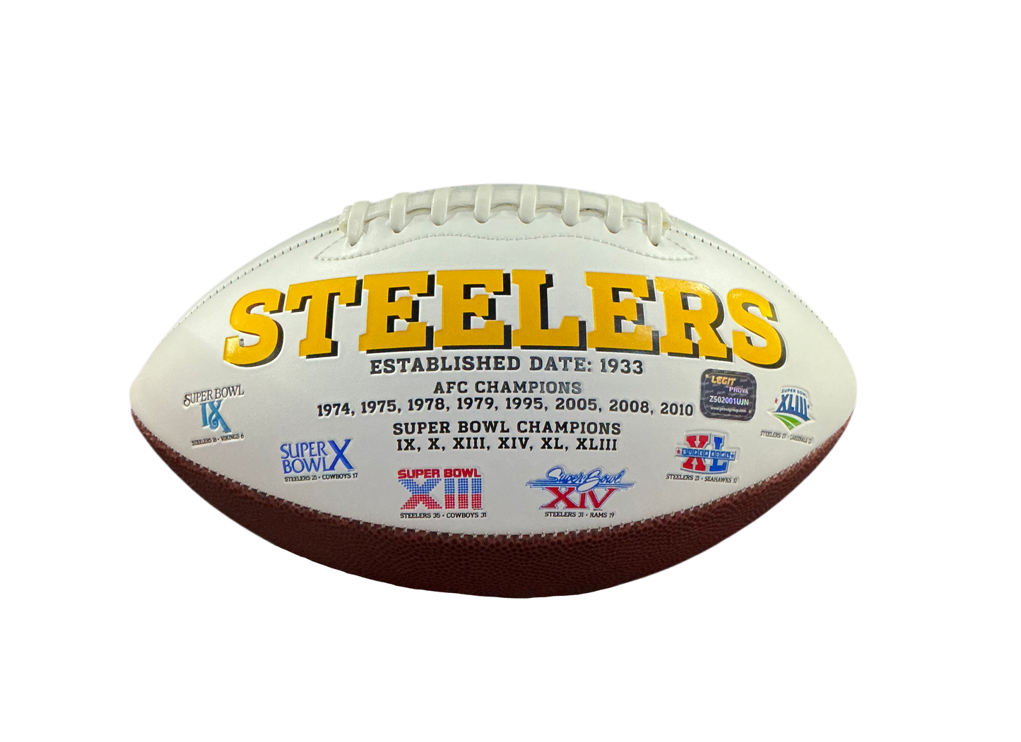 Will Howard Signed Autographed Steelers Logo Football PROVA COA