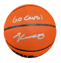 Load image into Gallery viewer, Cleveland Cavaliers Isaac Okoro Hand Signed Autographed Basketball “Go Cavs” Inscription Beckett COA