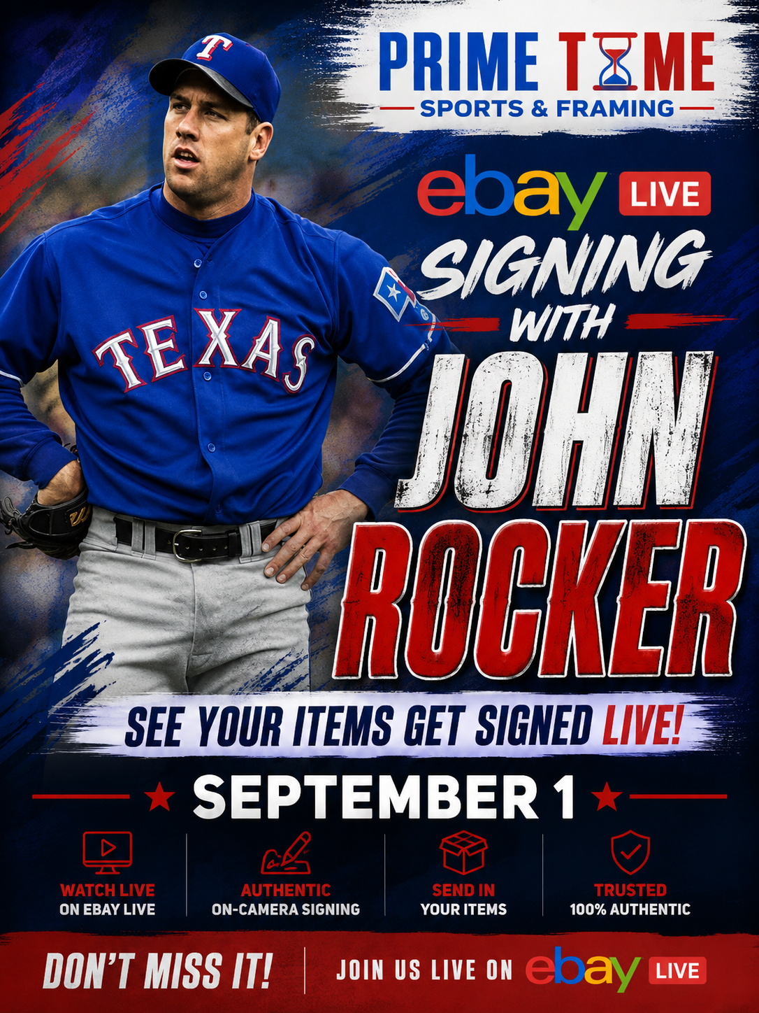 John Rocker Mail-in Ticket for Private Signing on 1 Item YOU WILL NOT MEET John Rocker