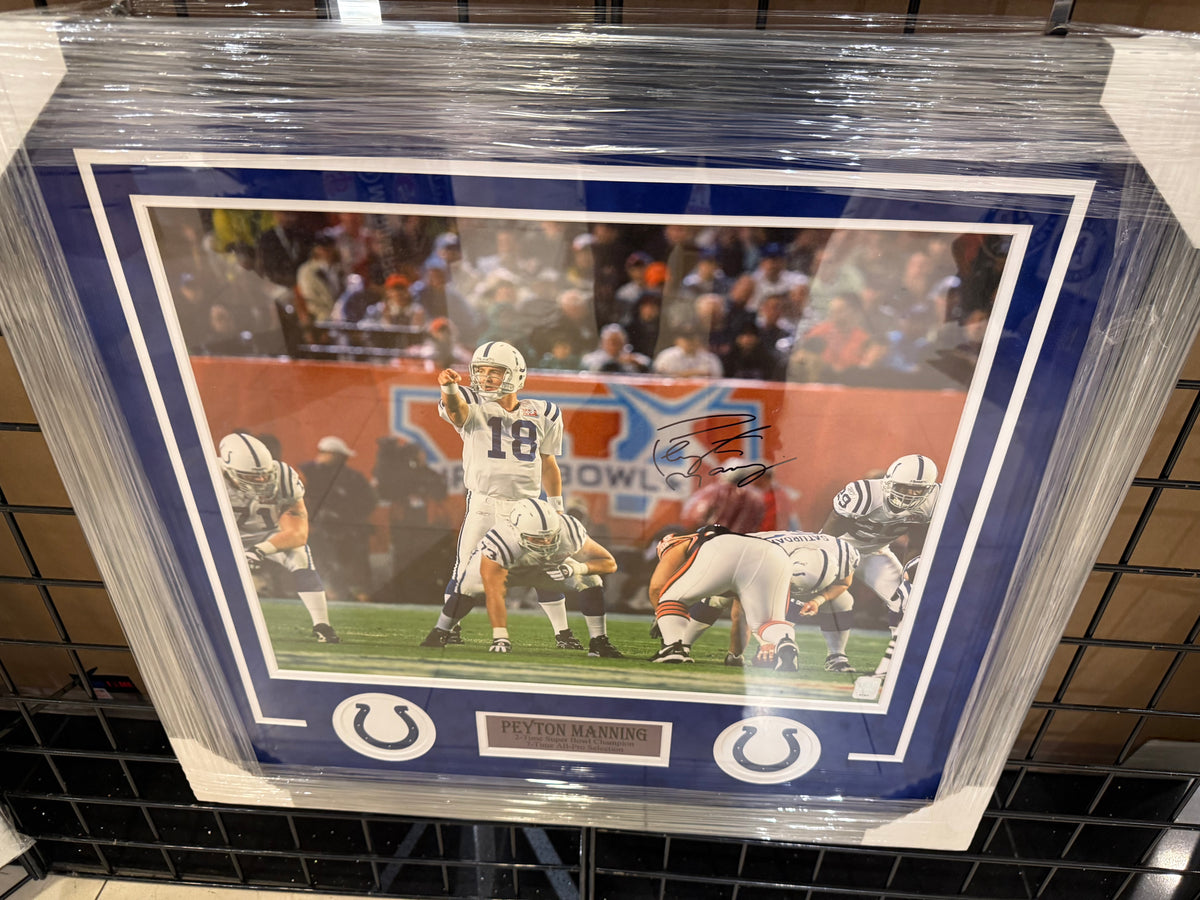 Indianapolis Colts Peyton Manning Signed Autographed 16x20 Photo Custom Framed JSA COA